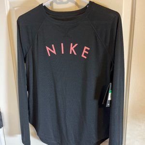 NWT Nike Dri-fit long sleeve black top